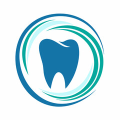Modern Dental Tooth Logo Vector Design.