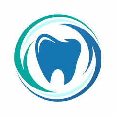 Modern Dental Tooth Logo Vector Design.