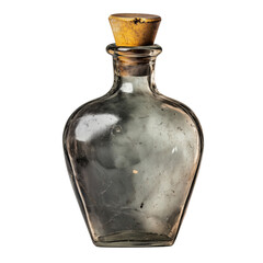 a old medieval bottle isolated on transparent background