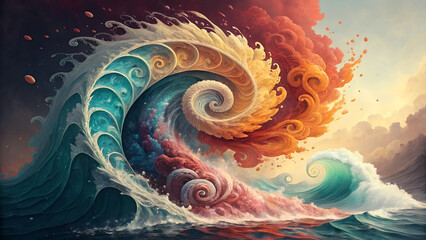 Abstract Wave: Fluid Motion in Darkness