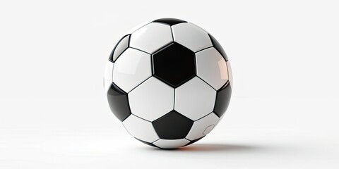 Obraz premium Modern Soccer Ball Design with Empty Space for Branding