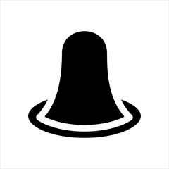 Black Female condom concept icon. Birth control device. Contraceptive. Protection against sexually transmitted infections idea thin line illustration. Vector isolated outline drawing. Editable stroke