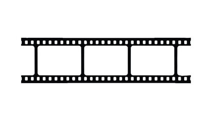 film strip high-resolution blank filter vector on white background