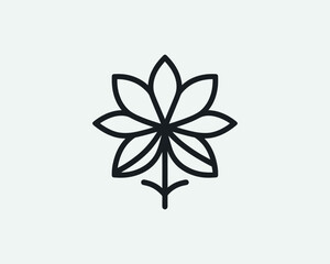 Modern floral logo