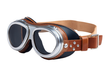 Steampunk-esque goggles isolated on transparent background