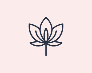 Minimal flower icon
