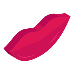 An eye catching design icon of lips