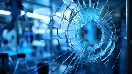 Futuristic Luminescent Glass Portal