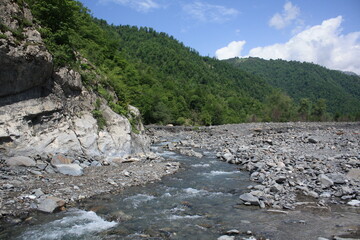 river in the mountains