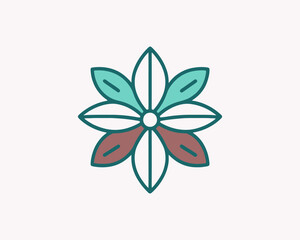 Clean floral logo