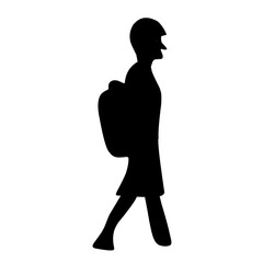 people traveler silhouettes illustration 