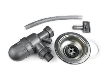 Single Bowl Sink Bottle Trap Waste Kit with a Washing machine or dish washer input and Overflow