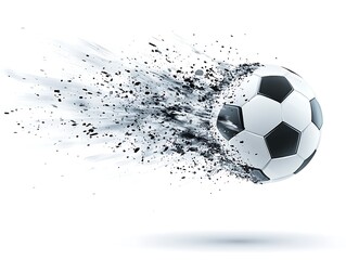 clipart football angled diagonally with motion effect minimal clean background pure white