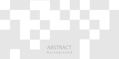 Abstract 3d modern square background. White and grey geometric pattern texture.