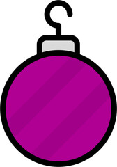 Purple christmas ball