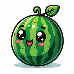 Vector Cartoon Watermelon