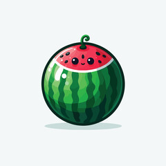 Vector Cartoon Watermelon