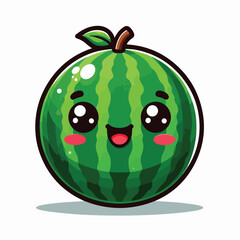 Vector Cartoon Watermelon