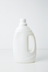 White branding mockup of laundry gel. Household cleaning and hygiene concept concept packaging