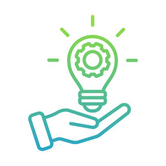 Fototapeta premium Innovation and Solutions Icon
