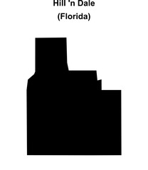 Hill n Dale (Florida) blank outline map