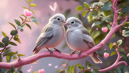 birds on a branch