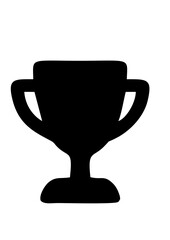 black cup isolated on white