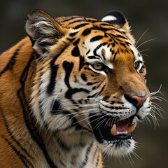 Obraz premium Tiger Head Portrait Close Up