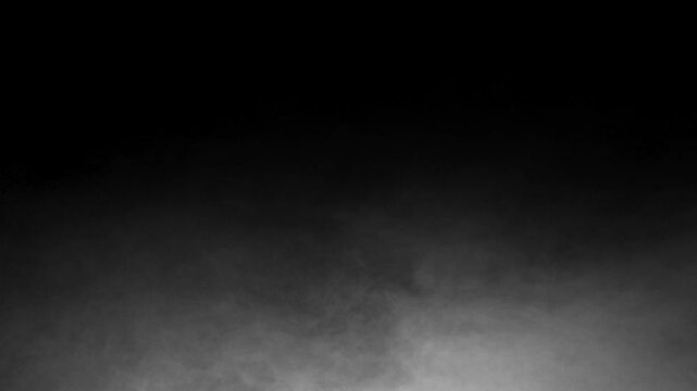 Lower thick fog rising over dark backdrop for eerie atmospheric overlay. High quality 4k footage