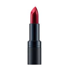 Obraz premium Crimson lipstick, closed isolated on transparent background