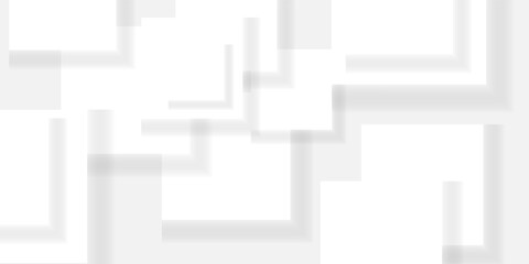 3D white geometric abstract background overlap layer on bright space with squares shapes decoration.