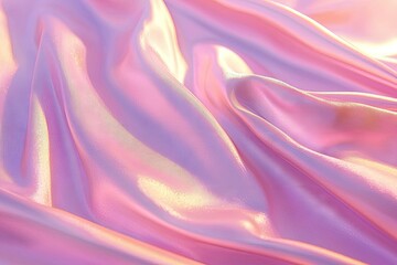 Obraz premium Soft, shimmering, pastel pink and purple fabric folds.