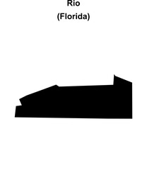 Rio (Florida) blank outline map