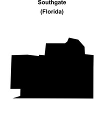Southgate (Florida) blank outline map