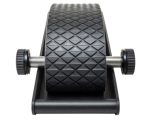 Fitness ab roller wheel for effective core training on a transparent background