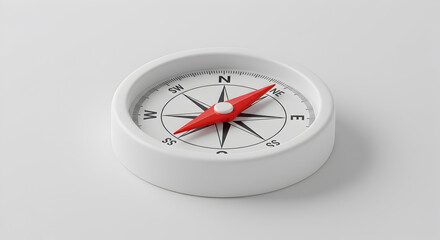 Compass navigation tool direction travel guidance adventure exploration journey finding way white background