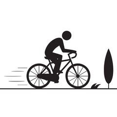 Obraz premium cyclist vector