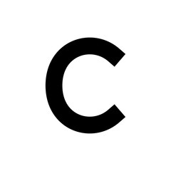 Copyright icon symbol for apps and websites. copyright sign and symbol