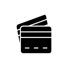 Credit card icon symbol for apps and websites. Credit card payment sign and symbol