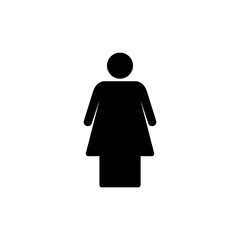 Female icon symbol for apps and websites. woman sign and symbol