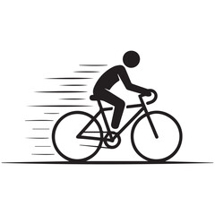 Fototapeta premium cyclist vector