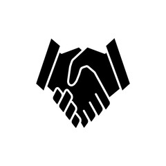 Handshake icon symbol for apps and websites. business handshake sign and symbol. contact agreement
