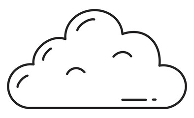 気象予報で使える曇りアイコン素材