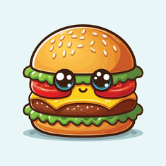 Vector Cartoon Burger