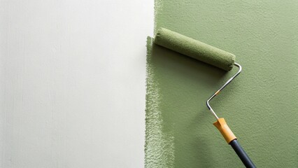 This close-up shot highlights the process of refreshing a room, emphasizing the ease and satisfaction of a hands-on approach to interior design