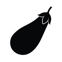 Eggplant vector silhouette