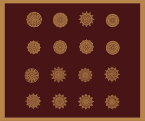 Fototapeta premium Elegant black luxury background with gold mandala ornament design. luxury ornamental mandala design background in gold color. Arabesque mandala pattern design with abstract background. 