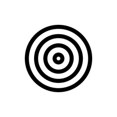 Target icon symbol for apps and websites. goal icon vector. target marketing sign and symbol