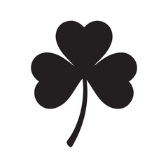 shamrock leaf vector on white background