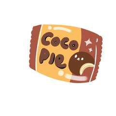 vector illustration of a cake